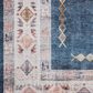 Loloi II Heidi 3"6" x 5"6" Denim and Blush Area Rug, , large