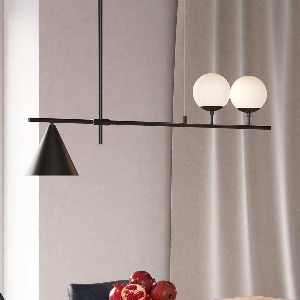 Zuo Modern Richiza Ceiling Lamp in Black, , large