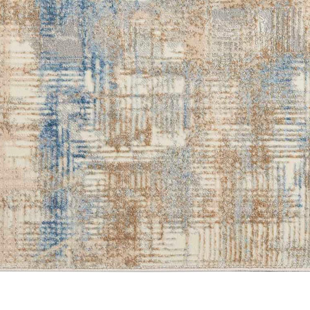 Nourison Rush 10&#39; x 14&#39; Blue and Beige Area Rug, , large