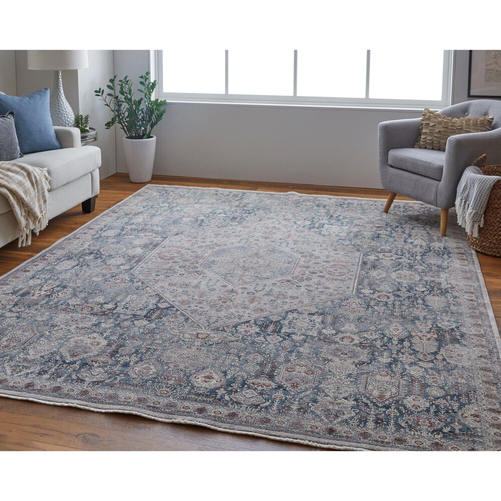 Feizy Rugs Marquette 9&#39;6&quot; x 12&#39;7&quot; Blue and Gray Area Rug, , large