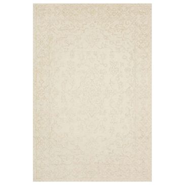 Magnolia Home Annie ANN-04 2"3" x 3"9" White and Light Grey Area Rug, , large