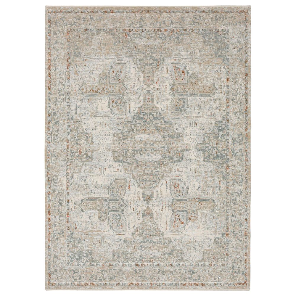 Karastan Solitude Via Salaria 2"7" x 7"3" Cream Beige Runner, , large