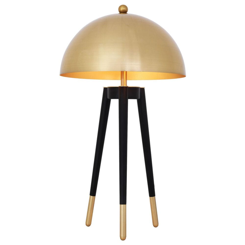 Eicholtz Coyote Table Lamp in Black and Gold, , large