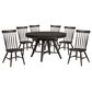 Hawthorne Furniture Bayside 7-Piece Round Dining Set in Black, , large