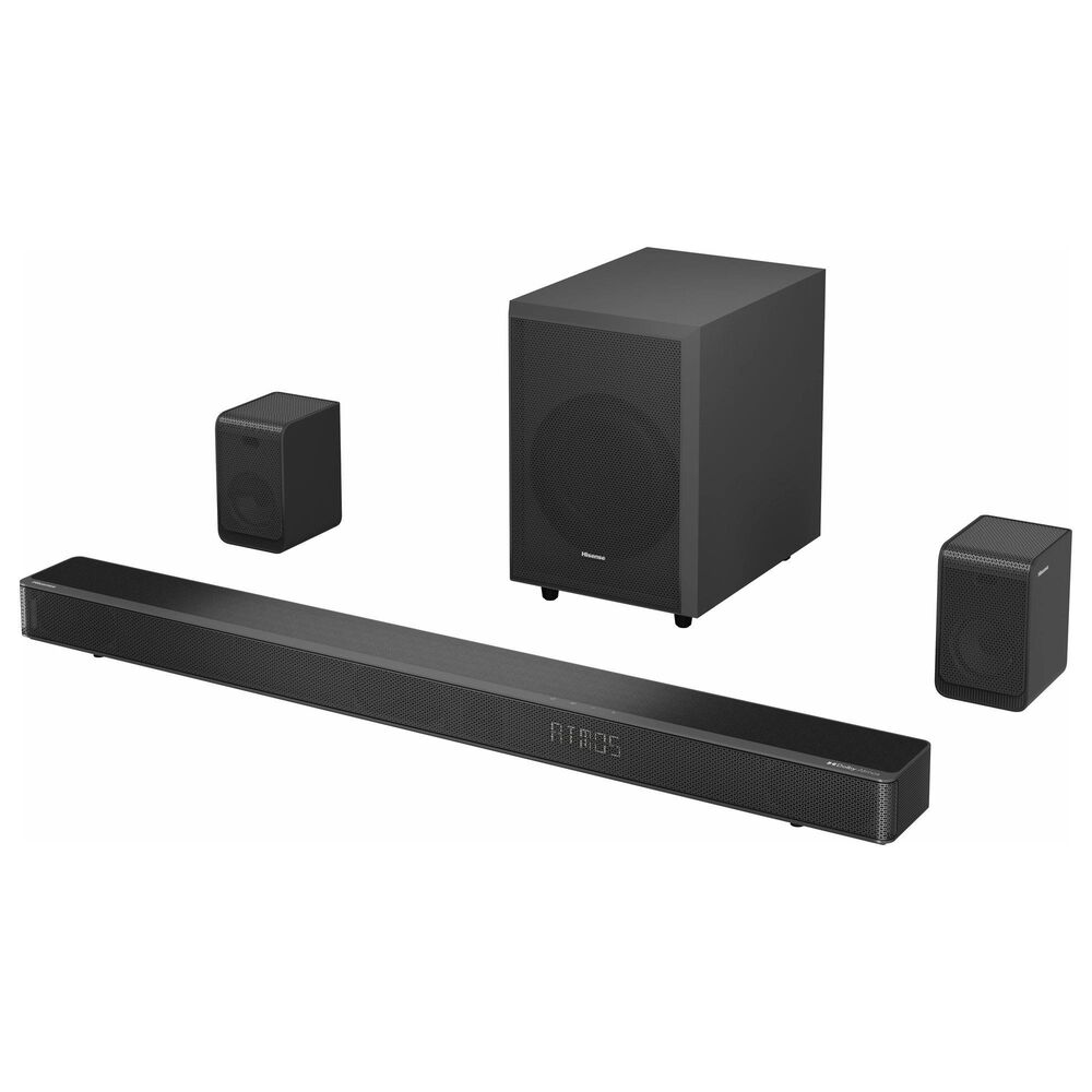 Hisense 5.1.2 Channel Soundbar System with Wireless Subwoofer in Black, , large