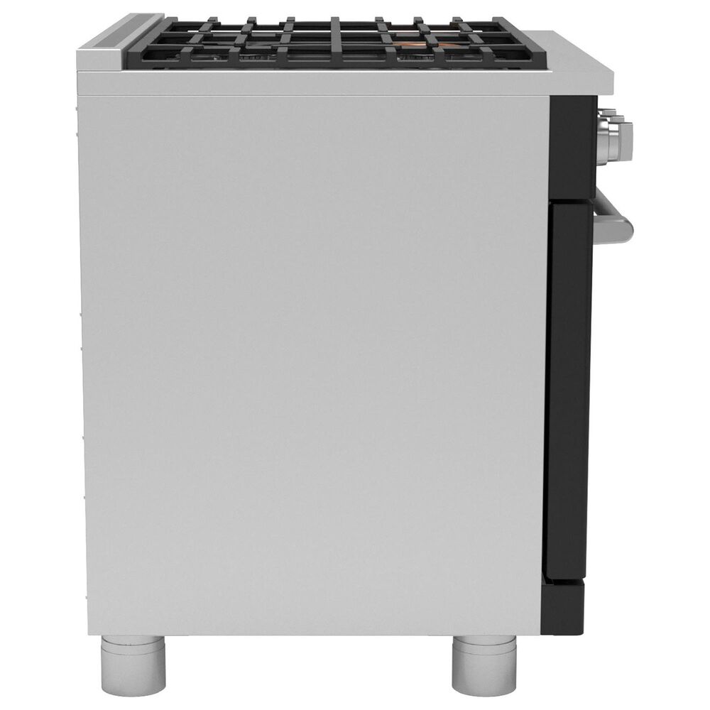 Cafe 5.75 Cu. Ft. Freestanding Dual Fuel Range in Matte Black and Brushed Stainless, , large