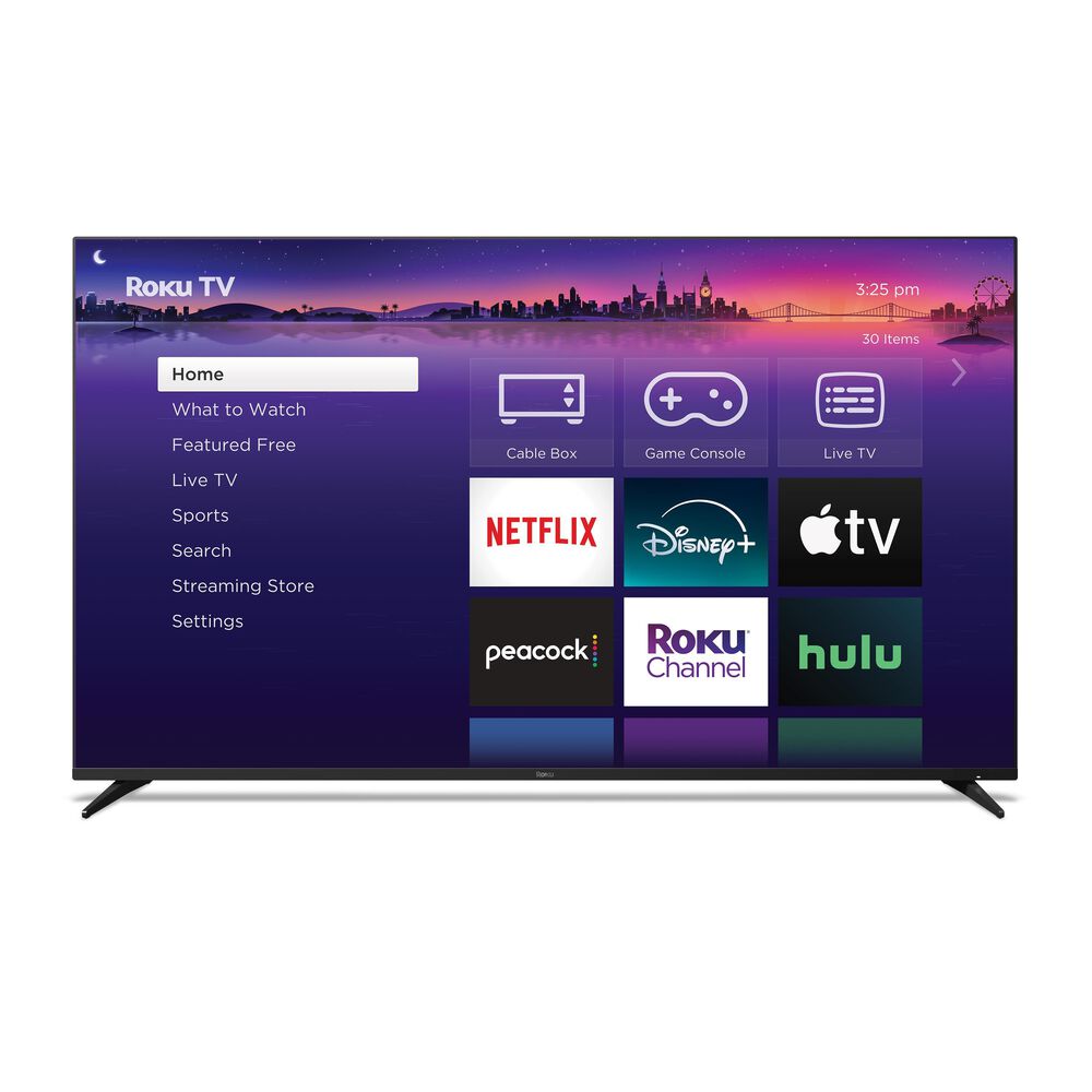 Roku 75&quot; Class Pro Series Mini-LED QLED 4K in Black - Smart TV, , large