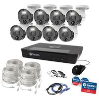 Swann Master Series 4K HD 8 Camera 8 Channel NVR Security System in White