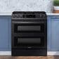 Samsung 6.0 Cu. Ft. Flex Duo Front Control Slide-in Gas Range with Smart Dial, Air Fry and Wi-Fi in Black Stainless Steel, , large