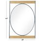 Novogratz 40" x 28" Wall Mirror in Matte Brown and Gray, , large