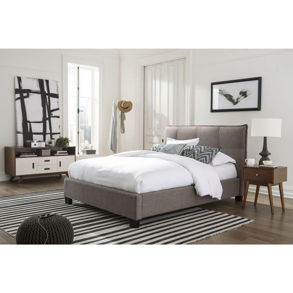 Urban Home Geneva King Adona Platform Bed in Dolphin, , large