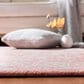 Safavieh Micro-Loop Oriental 8" x 10" Pink and Ivory Area Rug, , large