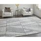 Feizy Rugs Whitton 4" x 6" Ivory and Black Area Rug, , large