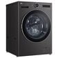LG Front Load Washer and Electric Dryer Laundry Pair with 2 Pedestals in Black, , large