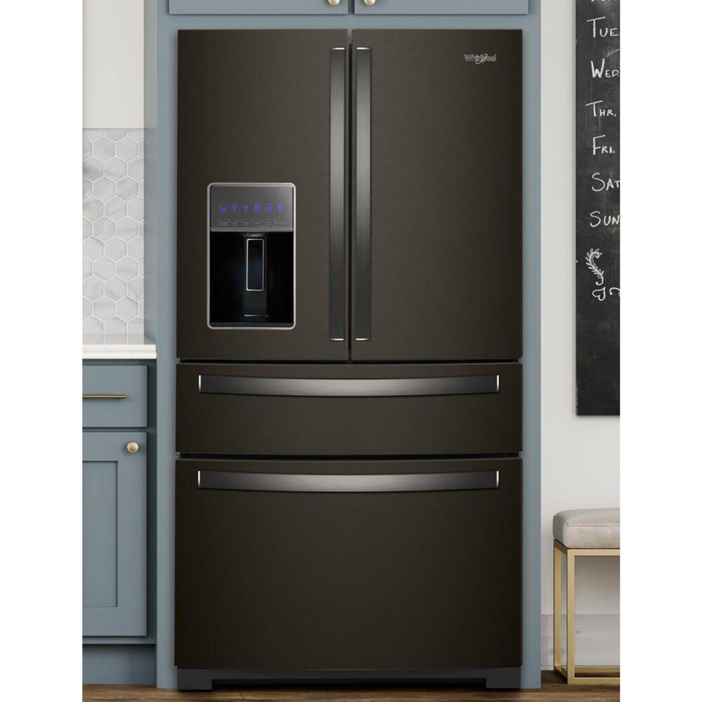 Fingerprint-Resistant Black Stainless Steel Appliances