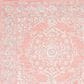 Safavieh Micro-Loop Oriental 8" x 10" Pink and Ivory Area Rug, , large