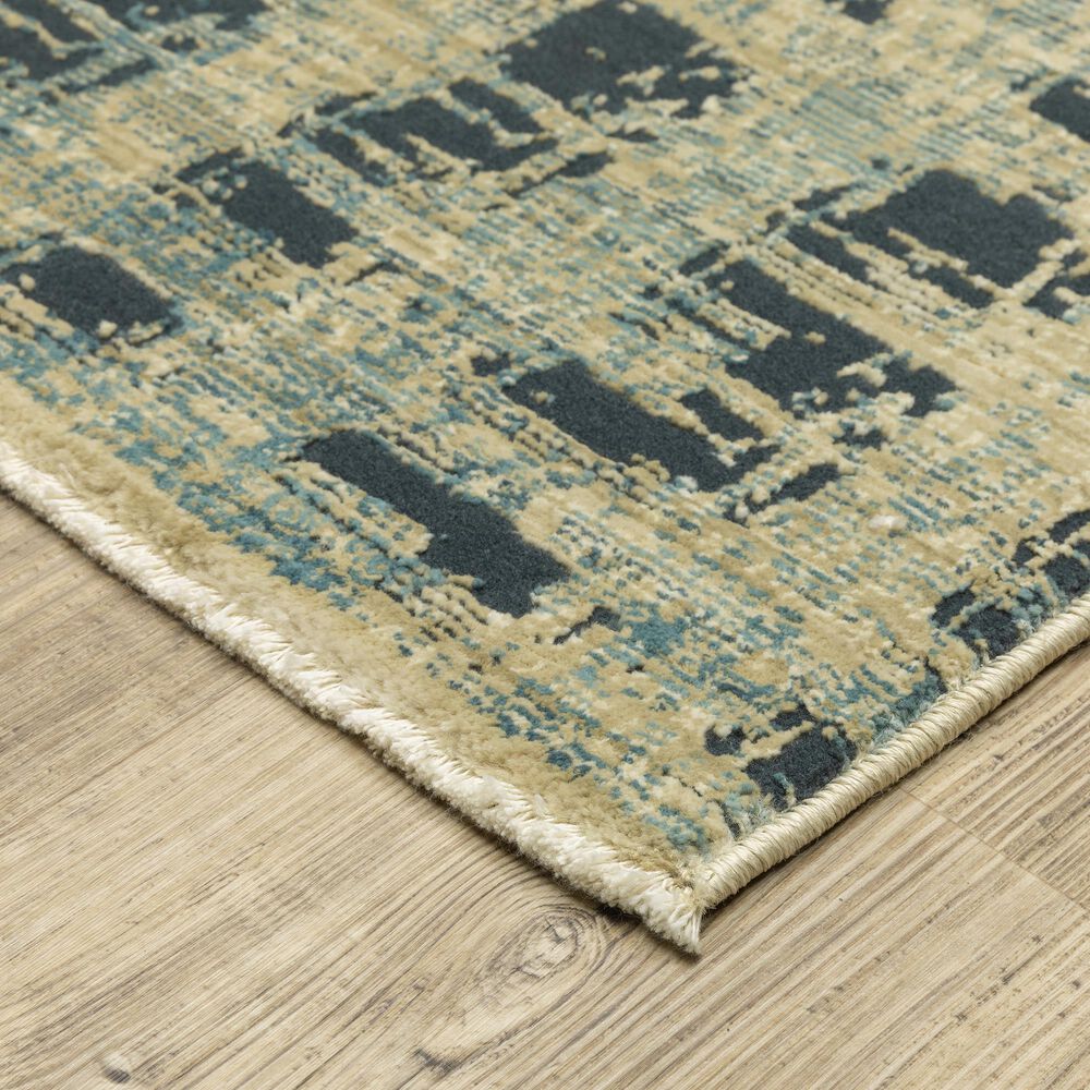 Oriental Weavers Reed RE07B 6&#39;7&quot; x 9&#39;6&quot; Beige and Blue Area Rug, , large