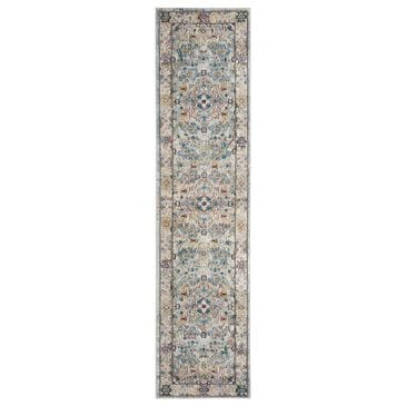 Safavieh Aria 2" x 12" Beige and Blue Runner, , large