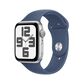 Apple Watch SE GPS 44mm Silver Aluminum Case with Denim Sport Band - M/L (Pre-Order), , large