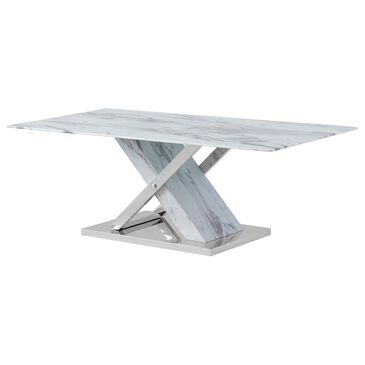 Global Furniture USA Coffee Table T1274C in Stainless Steel, , large