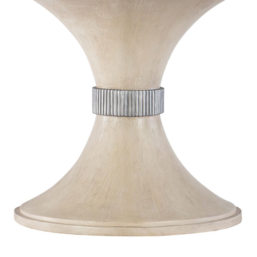 Hooker Furniture Nouveau Chic Round Pedestal Dining Table in Sandstone - Table Only, , large