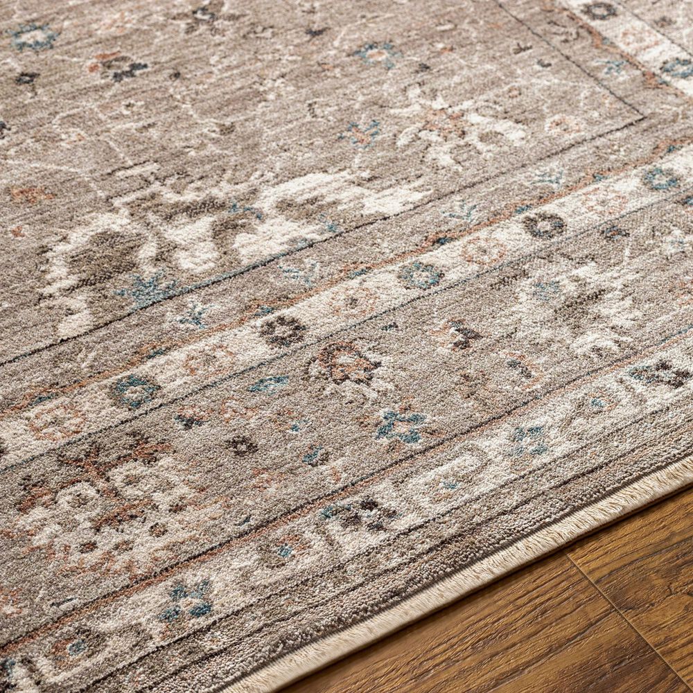 Surya Carlisle 5&#39;3&quot; x 7&#39;9&quot; Sage, Ivory, Pale Blue, Charcoal and Brown Area Rug, , large