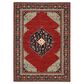 Oriental Weavers Lilihan Medallion 5503M 5"3" x 7"6" Red and Blue Area Rug, , large