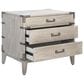 Safavieh Perri 3 Drawer Nightstand in Light Gray, , large