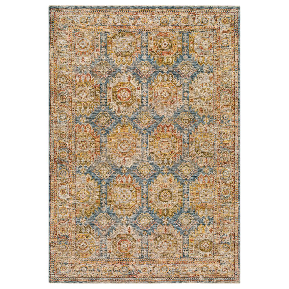 Surya Mona Lisa 12" x 15" Tan, Dark Blue, Mustard, Brick Red, Olive, Sage and Burgundy Area Rug, , large