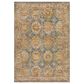 Surya Mona Lisa 12" x 15" Tan, Dark Blue, Mustard, Brick Red, Olive, Sage and Burgundy Area Rug, , large