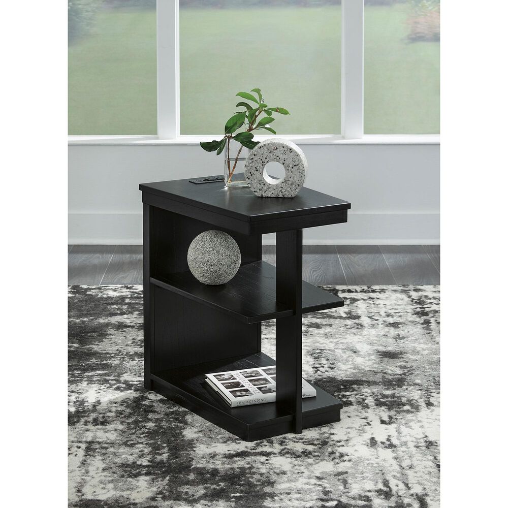 Signature Design by Ashley Winbardi Chairside End Table in Black, , large