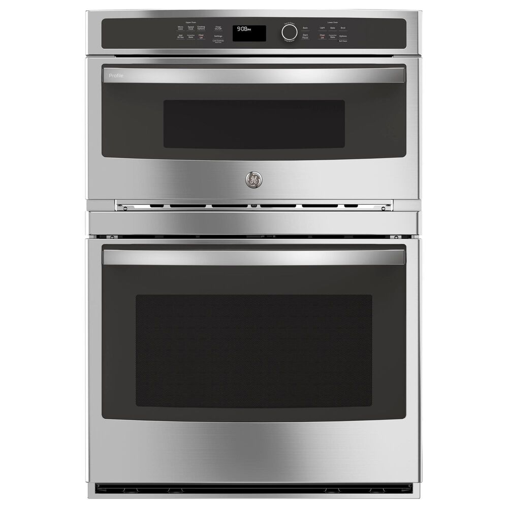 GE PROFILE 2-Piece Kitchen Package with Stainless Steel 30&quot; Combination Double Wall Oven and Black Induction Cooktop, , large