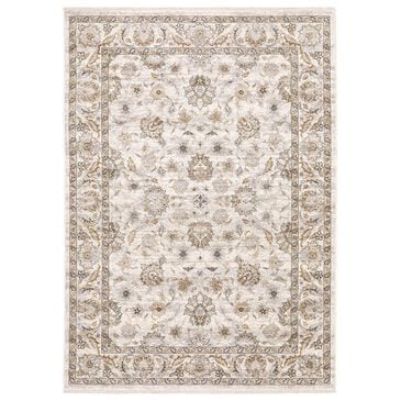 Oriental Weavers Maharaja Nepal 70W 2" x 3" Ivory and Grey Scatter Rug, , large