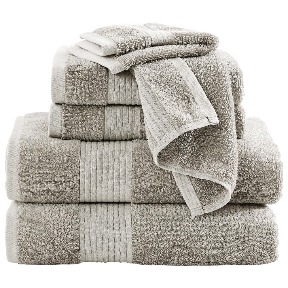 Pem America Brooklyn Loom 6-Piece Towel Set in Khaki, , large