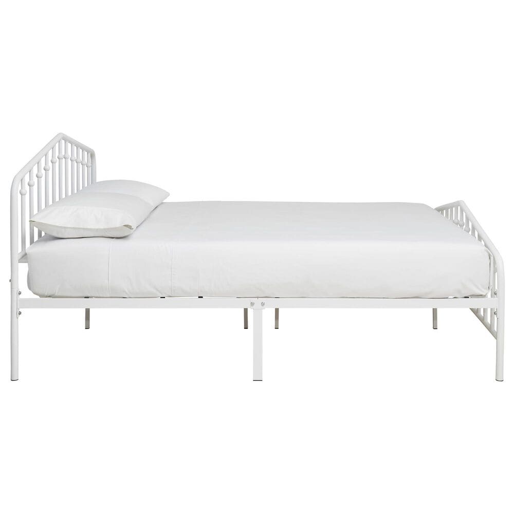 Signature Design by Ashley Trentlore Queen Metal Bed in White, , large