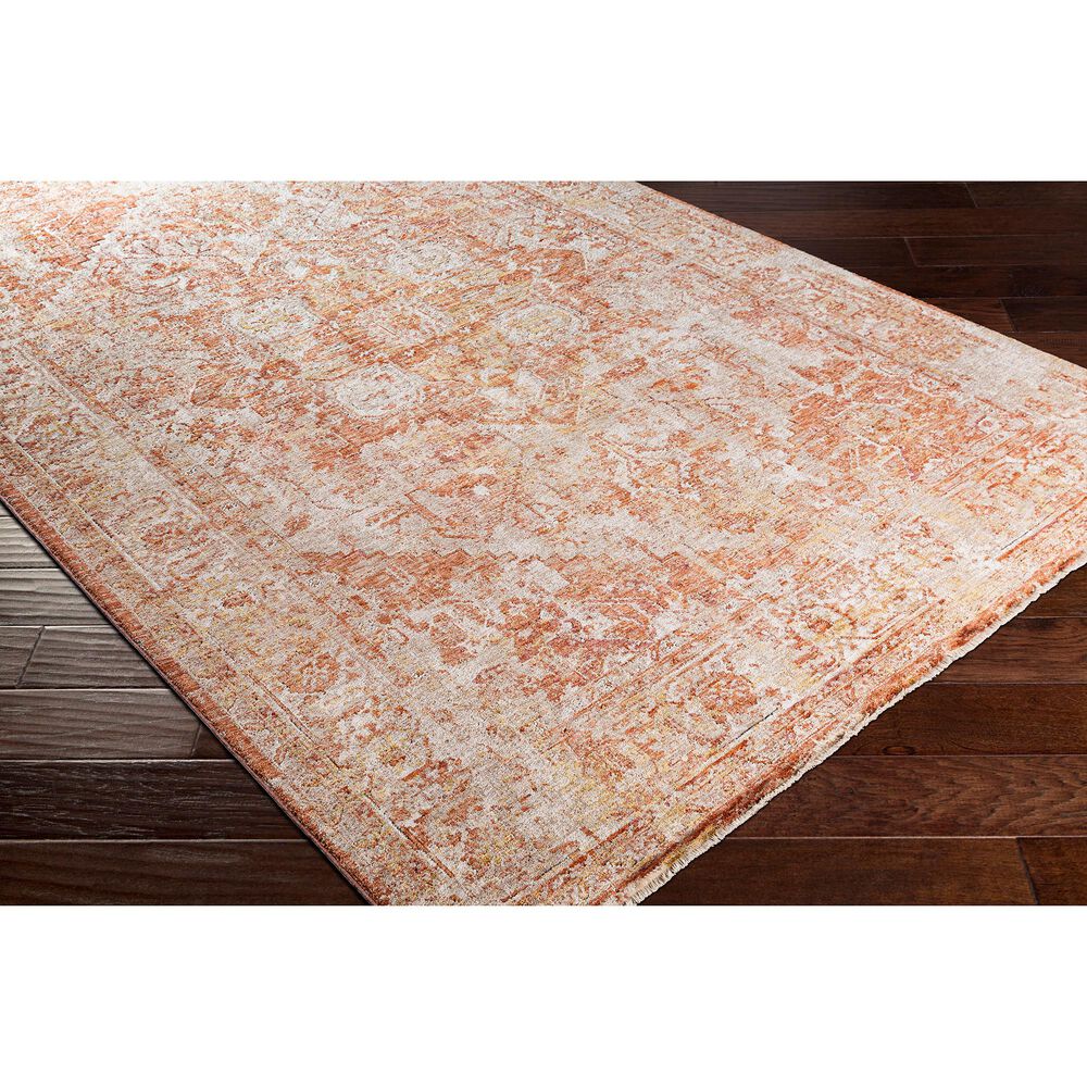 Surya Mirabel 6&#39;7&quot; x 9&#39;6&quot; Peach, Orange, Cream, Brown, Saffron, Taupe, Gray and Rose Area Rug, , large