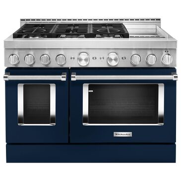 KitchenAid 6.3 Cu. Ft. Freestanding Gas Range with Griddle in Ink Blue, , large