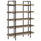 Signature Design by Ashley Montia 76" Bookcase in Light Brown and Gunmetal Gray, , large