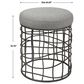 Uttermost Carnival Accent Stool in Burnished Silver, , large