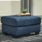 Signature Design by Ashley Darcy Ottoman in Blue, , large