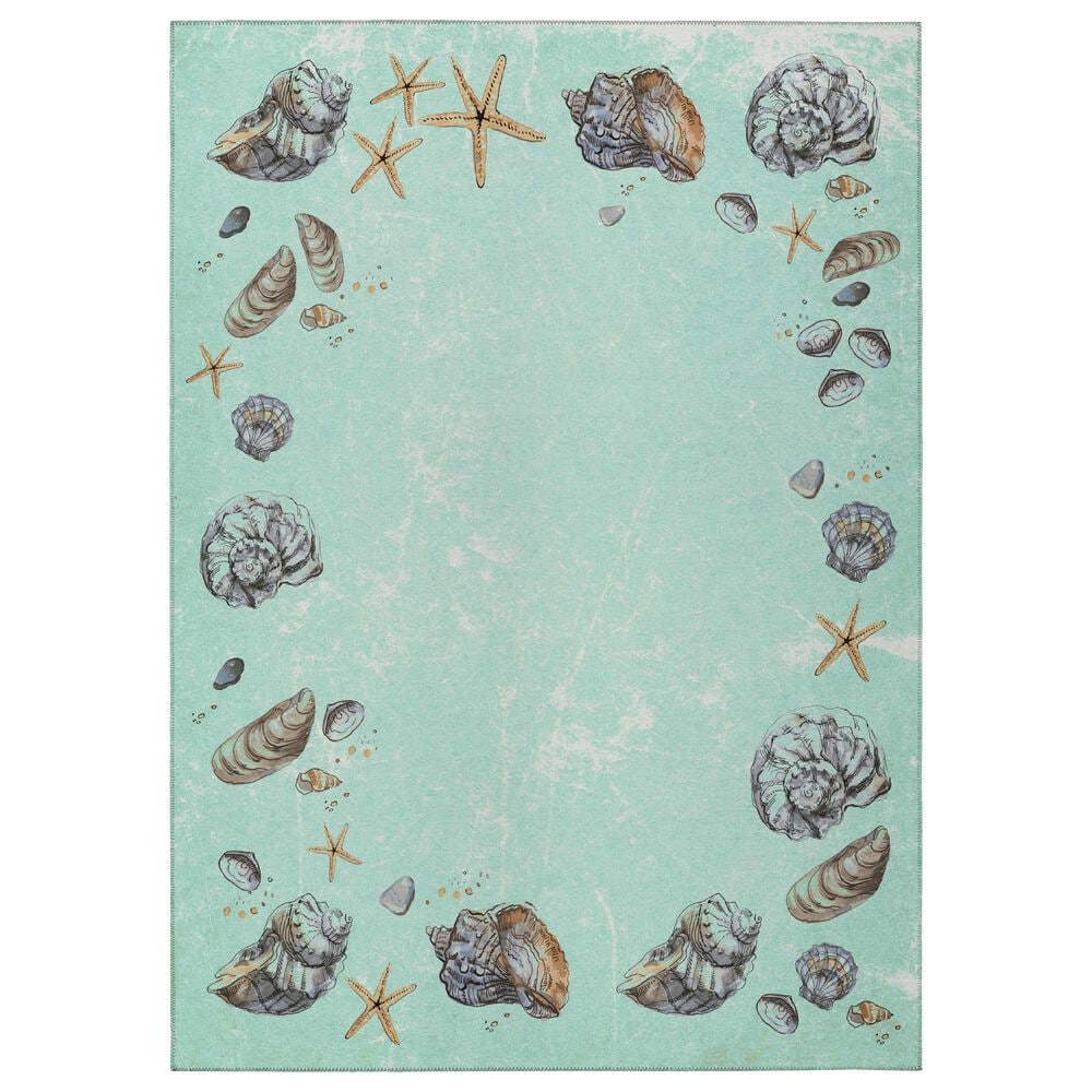 Dalyn Rug Company Seabreeze 10" x 14" Lagoon Area Rug, , large