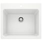 Blanco Liven 25" Dual Mount Laundry Sink in White, , large