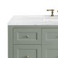 James Martin Breckenridge 48" Single Bathroom Vanity in Smokey Celadon with 3 cm Arctic Fall Solid Surface Top and Rectangular Sink, , large