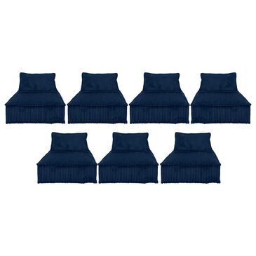 Signature Design by Ashley Bales 7-Piece Stationary Modular Sectional in Navy, , large