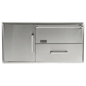 Coyote Outdoor 42" Warming Drawer and Access Door in Stainless Steel, , large