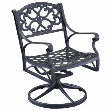 Homestyles Sanibel Swivel Rocking Chair without Cushion in Black, , large