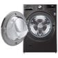 LG 4.5 Cu. Ft. Front Load Washer and 7.4 Cu. Ft. Gas Dryer with TurboWash 360 Laundry Pair in Black Steel, , large