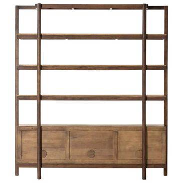 Four Hands Reza Wide Bookcase in Toasted Acacia, , large