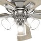 Hunter Crestfield 52" Remote Ceiling Fan with LED Lights in Brushed Nickel, , large