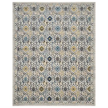 Safavieh Evoke EVK210C 10" x 14" Ivory and Blue Area Rug, , large